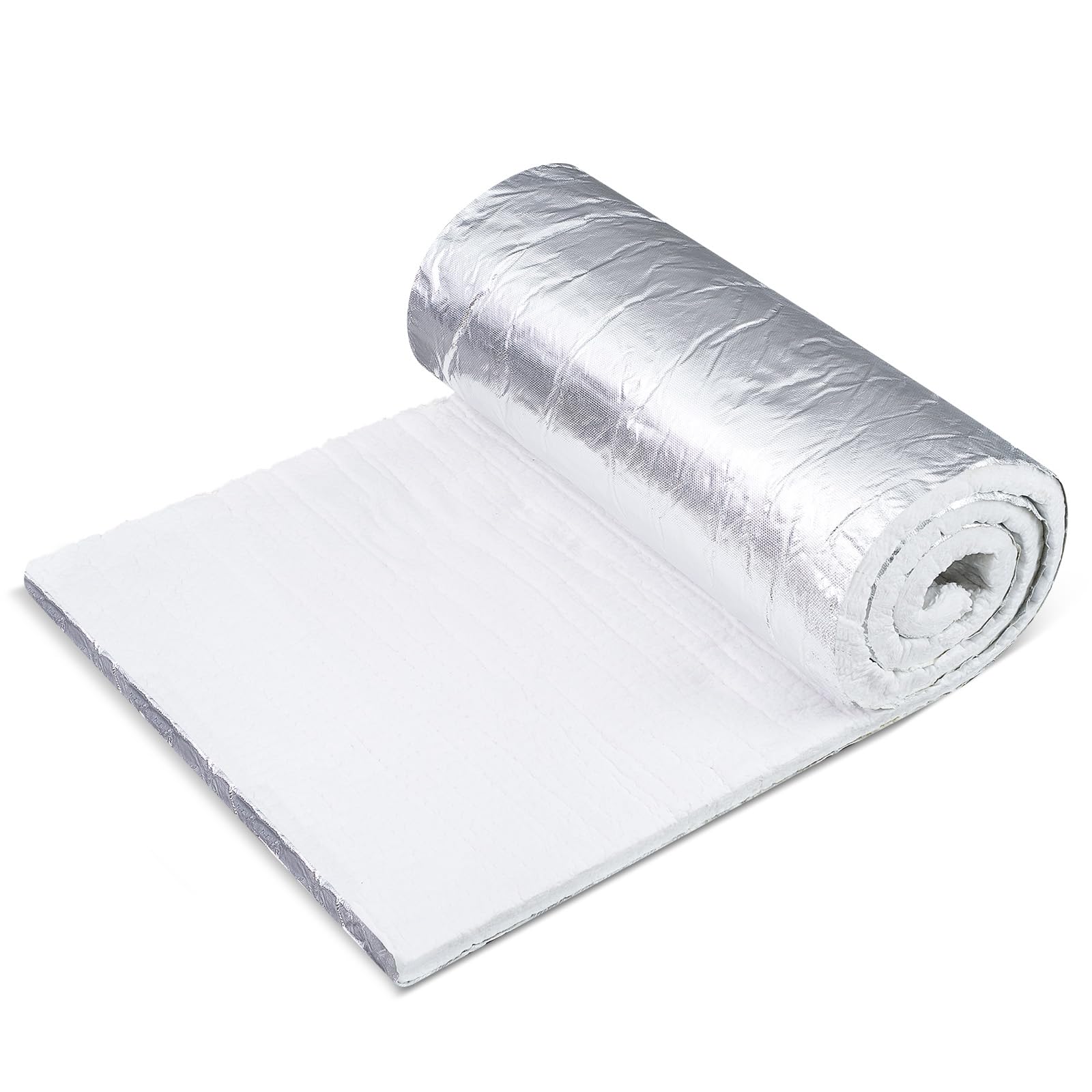 Amazon.com: Sasylvia Aluminum Foil Faced Ceramic Fiber Blanket 24
